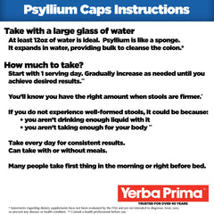Yerba Prima Psyllium Husk Capsules pour – easy daily fiber intake.