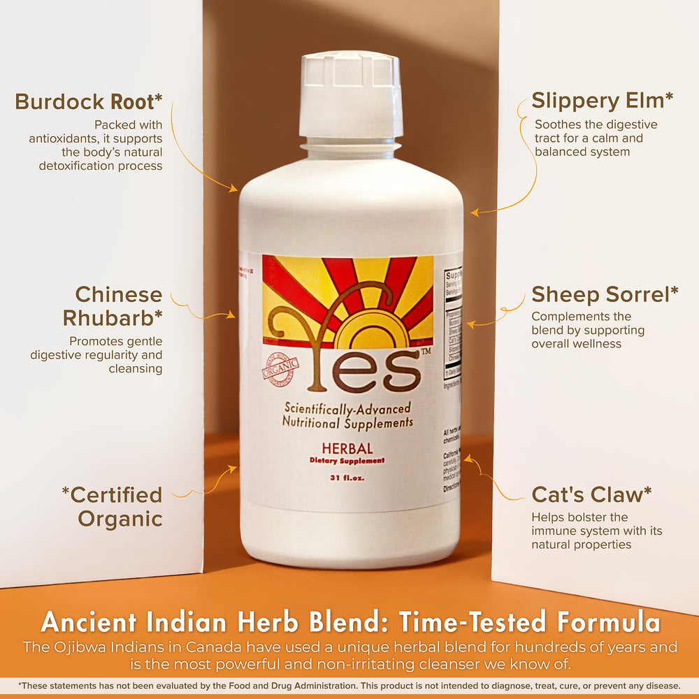 Yes Herbal Immunity packaging box conveys clean, GMP-certified production.