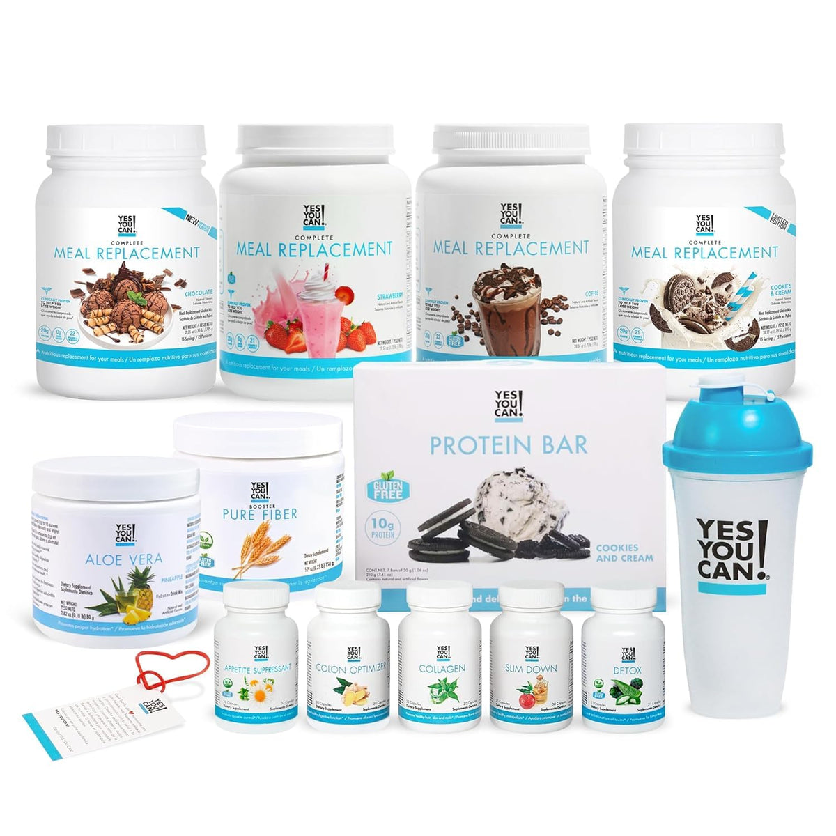 Yes You Can! full kit on a table showing convenient wellness for on-the-go living