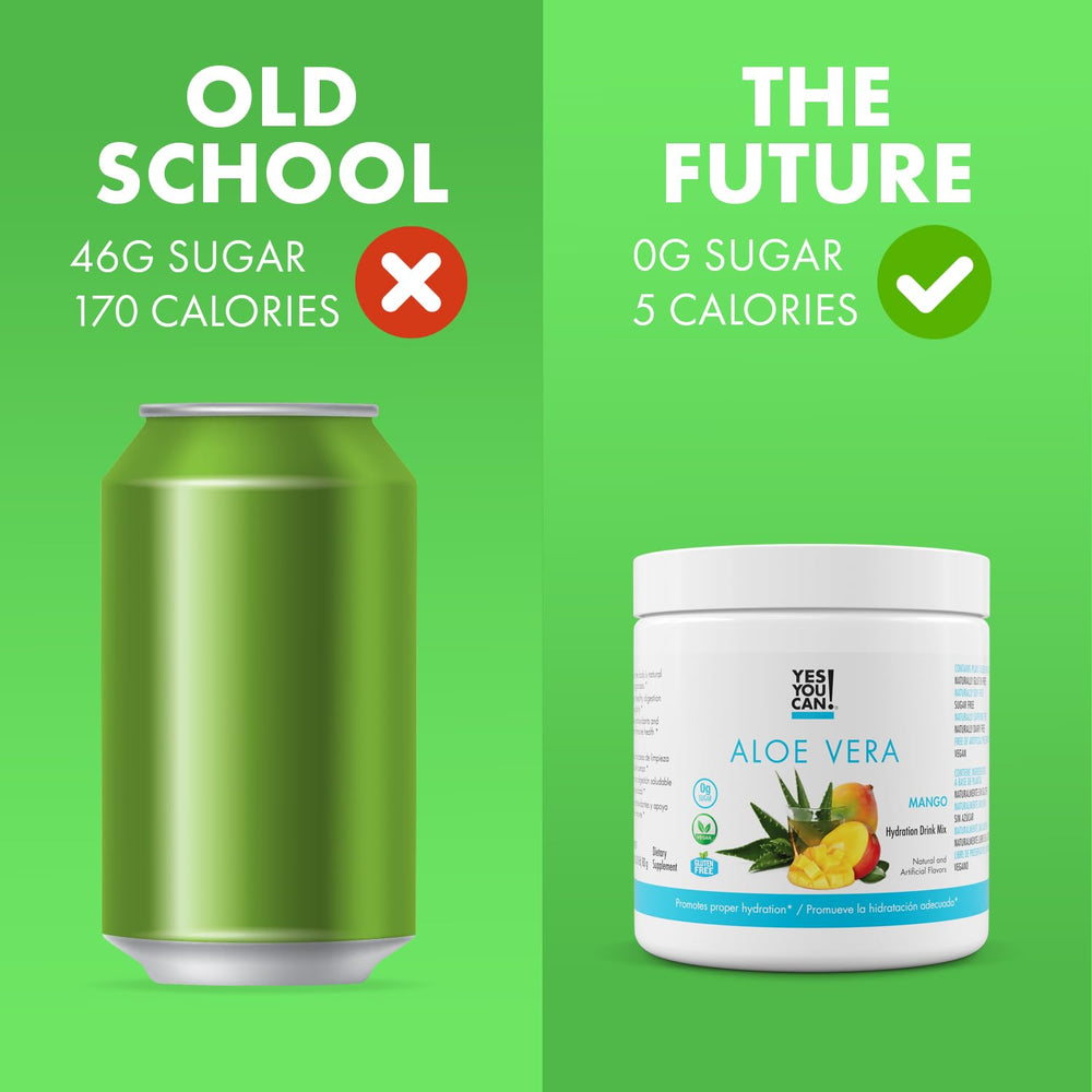 Yes You Can Aloe Vera powder stirred into cold water for a quick drink.