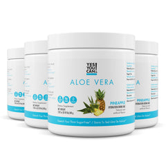 Yes You Can Aloe Vera Drink Mix bottle with pineapple flavor for hydration