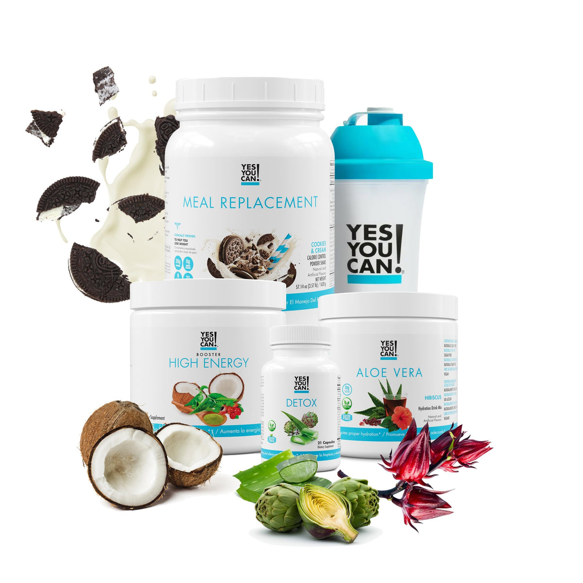Yes You Can Detox Plus Kit bottle front with natural detox branding.