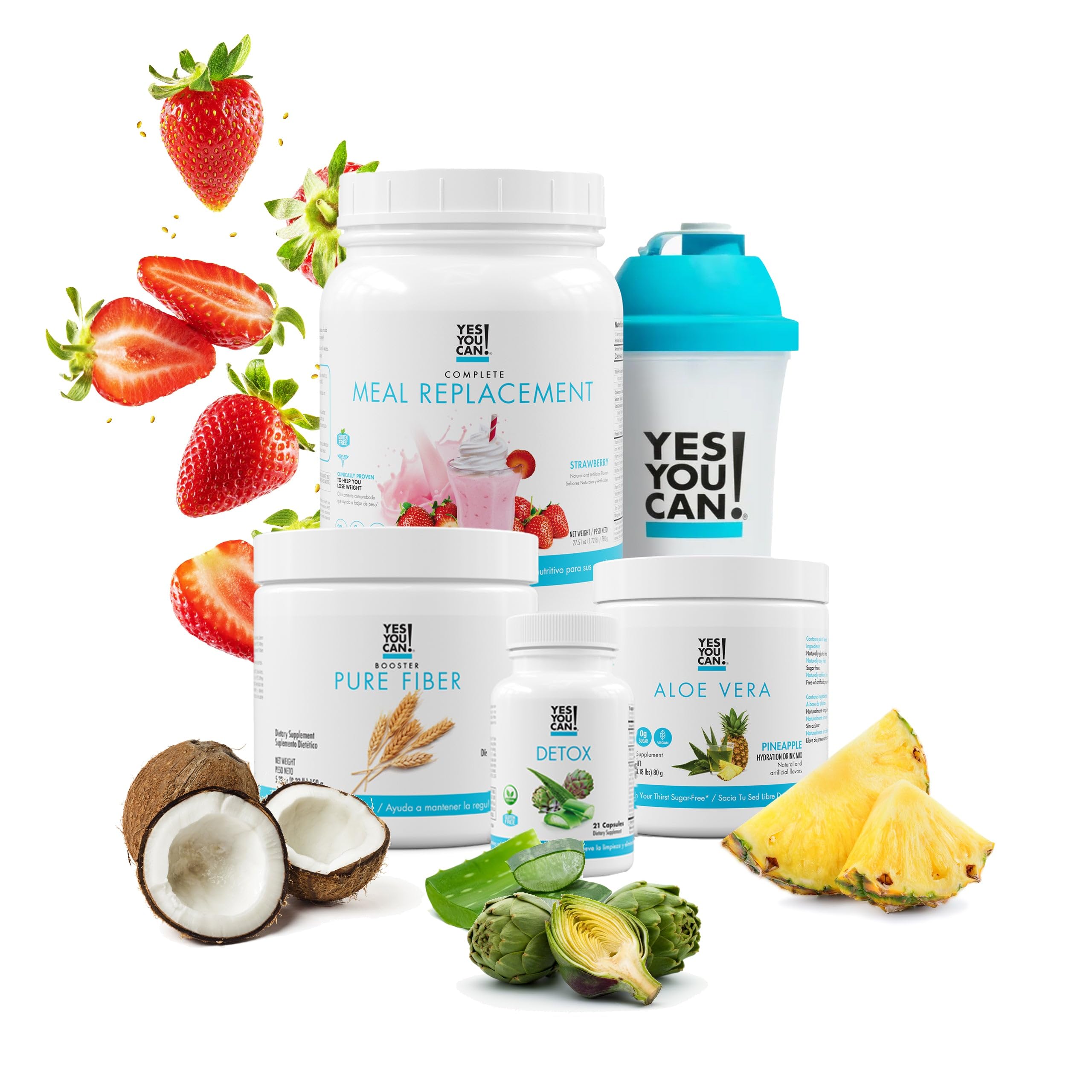 Yes You Can! Detox Plus Kit bundle showing a complete 5-in-1 system for wellness support