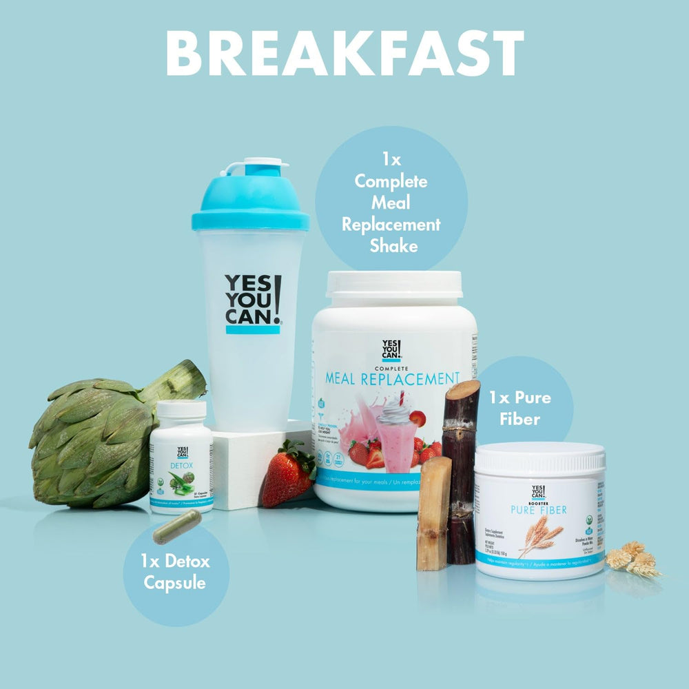 Yes You Can! Detox Plus Kit Fiber Shake Booster for smooth texture and fiber intake