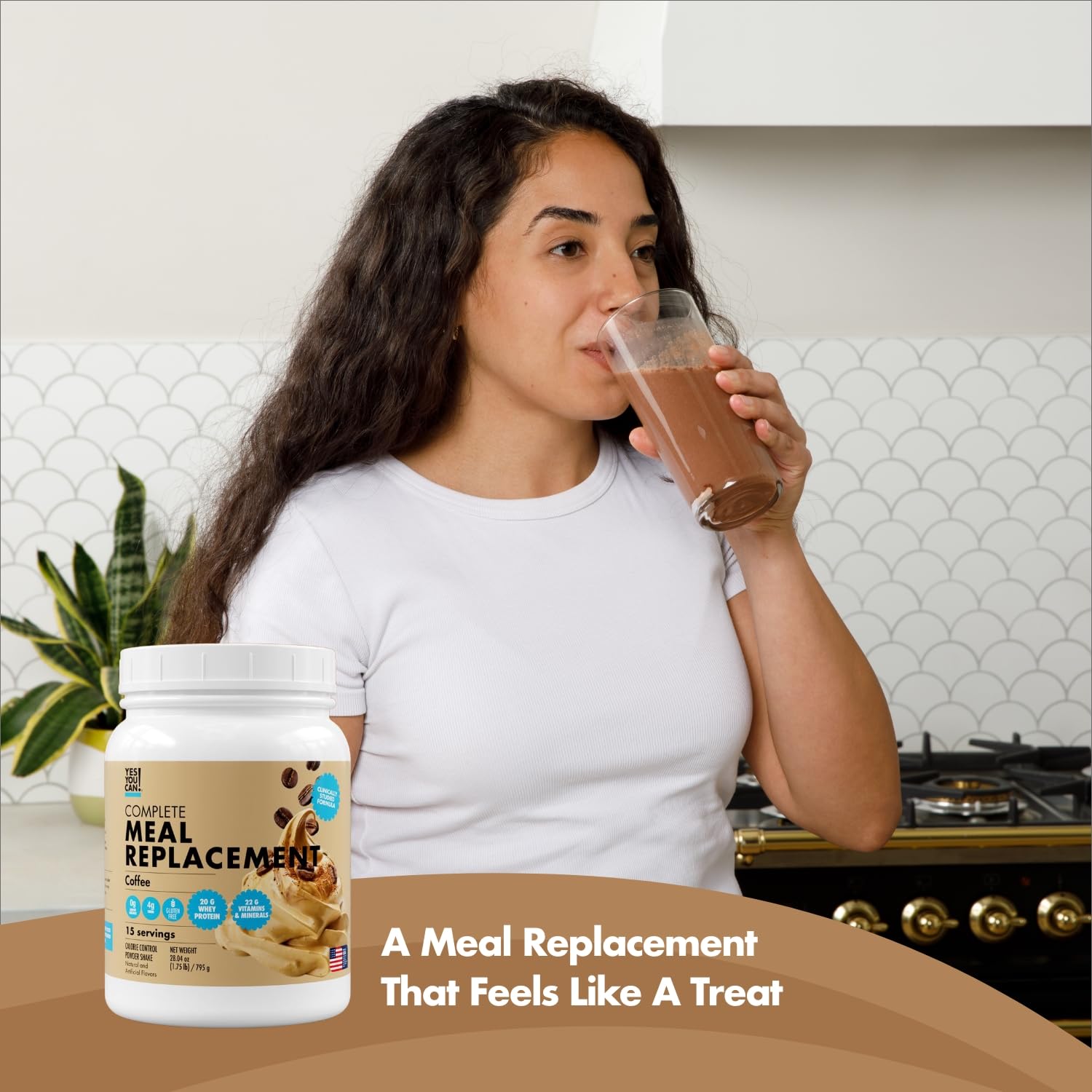 Yes You Can ingredients and vitamins/minerals panel emphasizes complete daily nutrition.