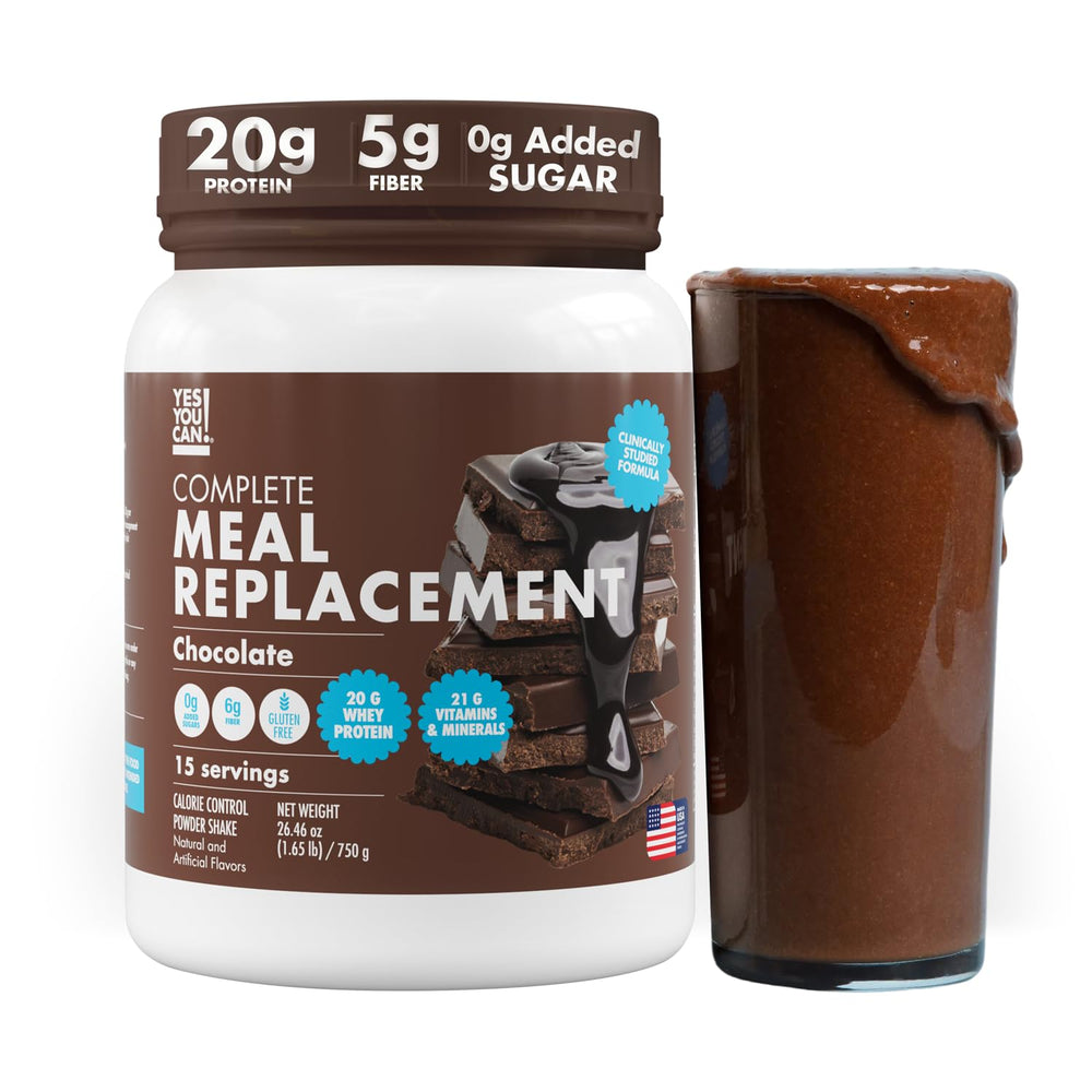 Yes You Can! Chocolate shake front package for on-the-go nutrition