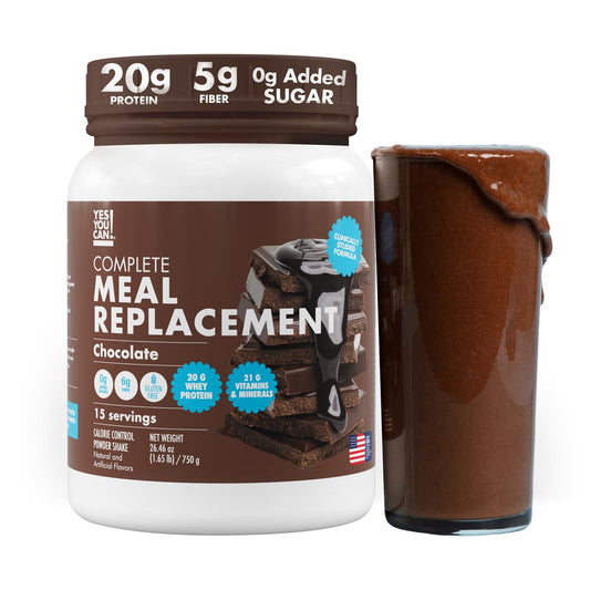 Yes You Can! Chocolate shake front package for on-the-go nutrition
