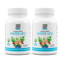 Yes You Can! natural water lipo bottle front demonstrates gluten-free diuretic cleanse.