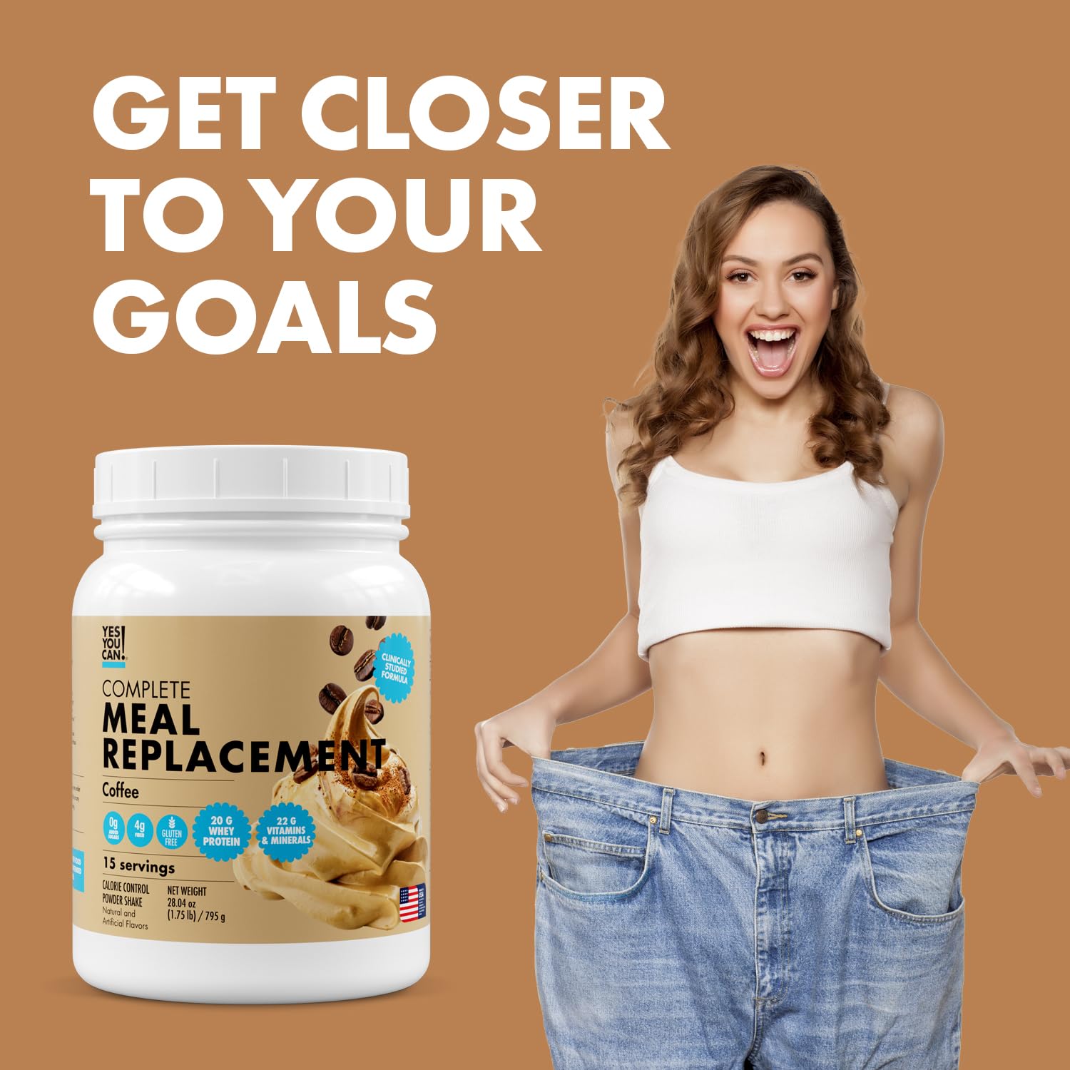 Yes You Can on-the-go meal ideal for gym, office, or travel.