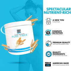 Yes You Can! Shake Booster Pure Fiber being poured into a glass for easy use.