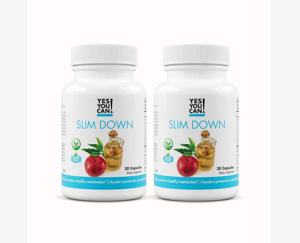 Yes You Can Slim Down bottle front view, two-month supply for daily use