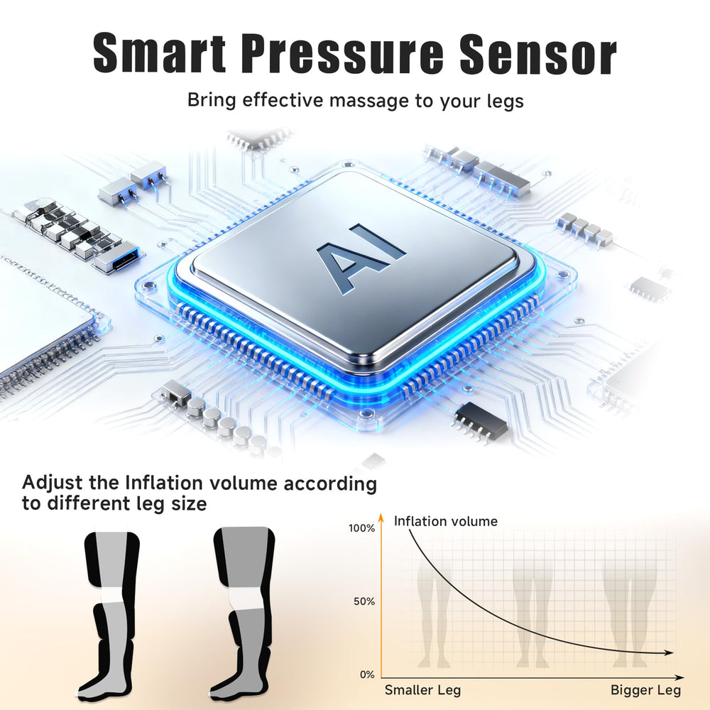 Yeskuyan leg massager travel bag included for on-the-go relief