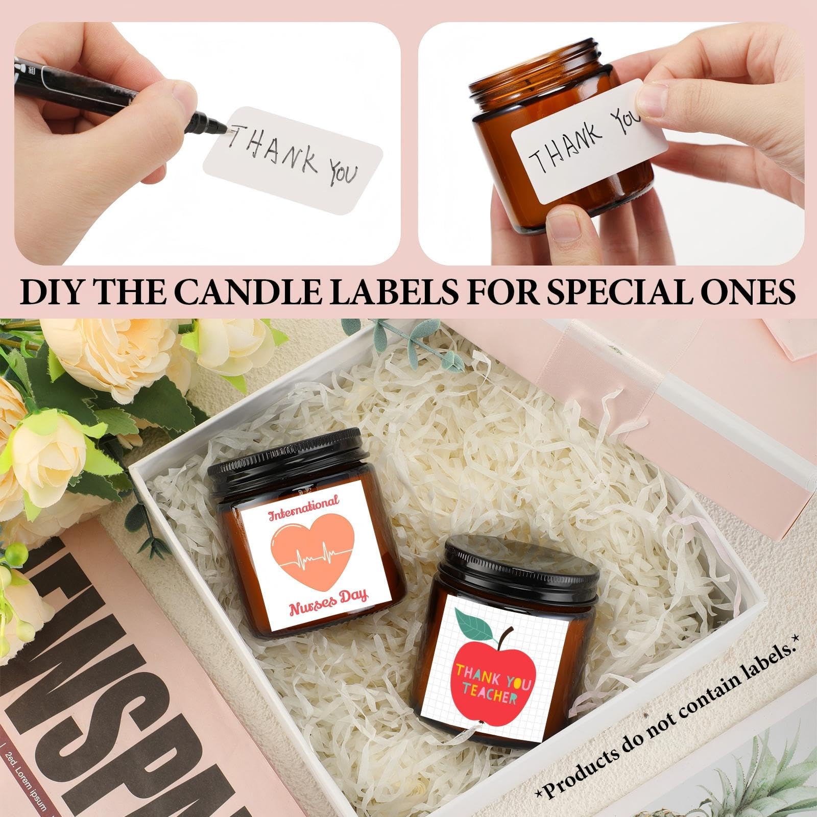 Yexiya cherry blossom mini mason jar candle for celebrations