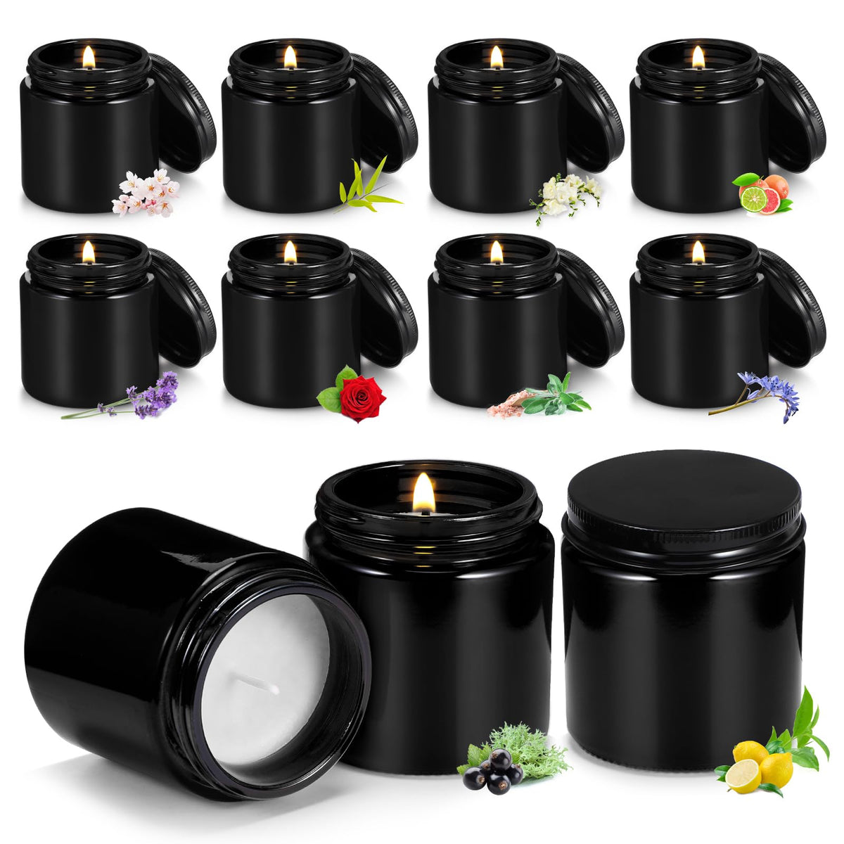 Yexiya lavender scented mini candle in a mason jar for relaxing ambiance