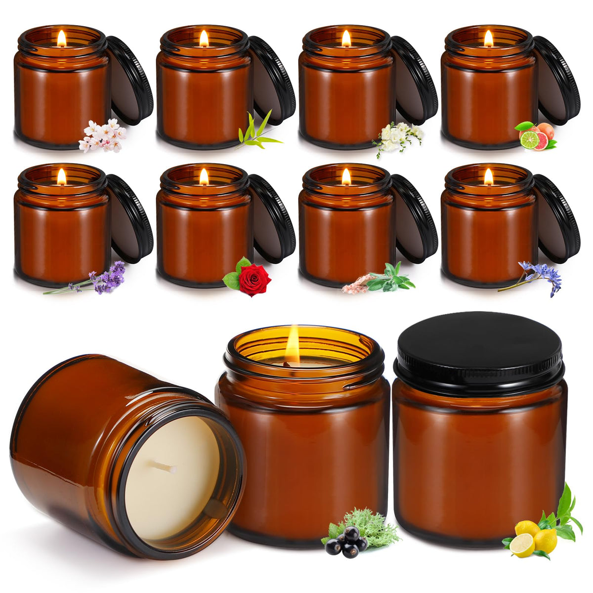 Yexiya lavender mini mason jar candle for weddings and cozy evenings