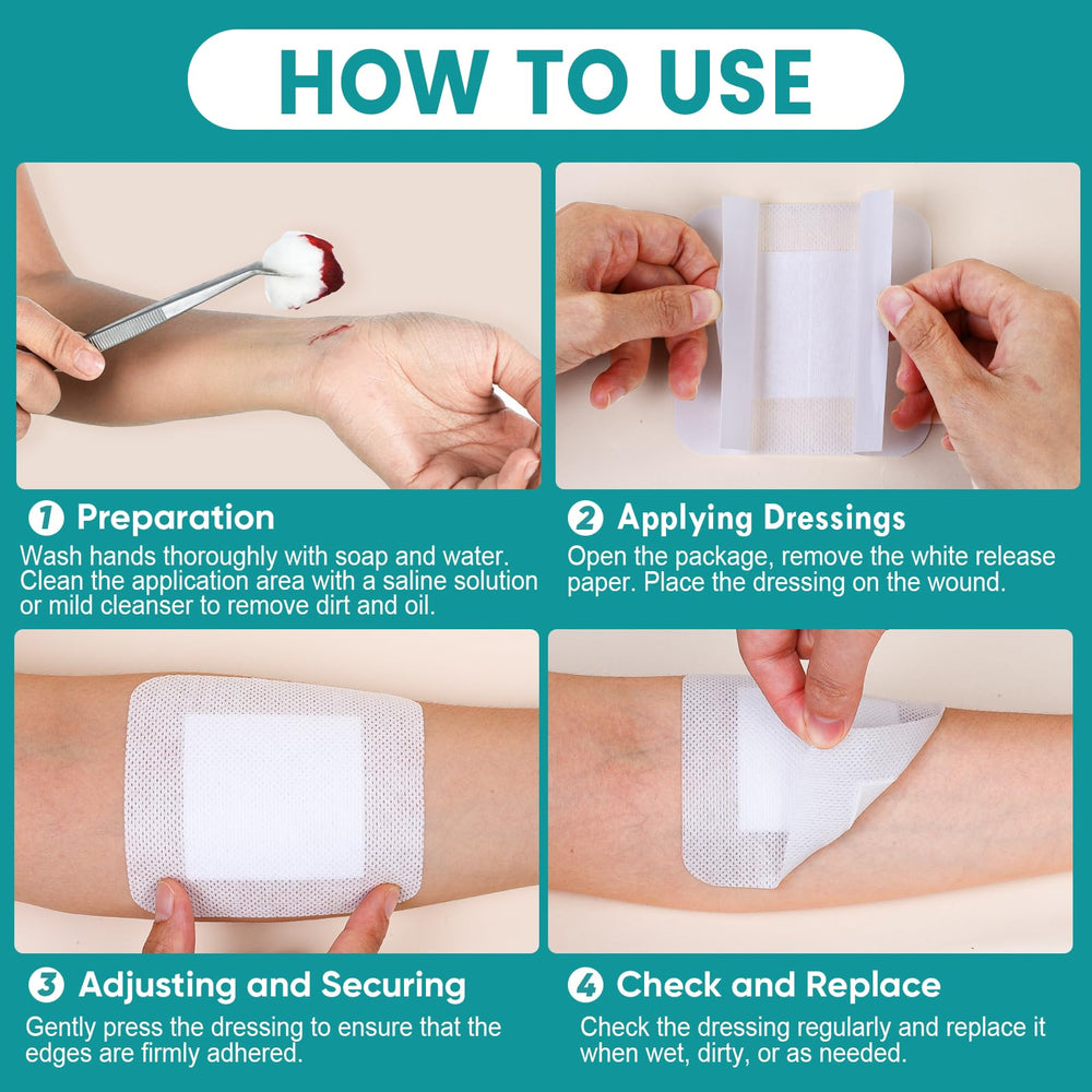 YHOVID home first-aid kit dressings for ready wound care.