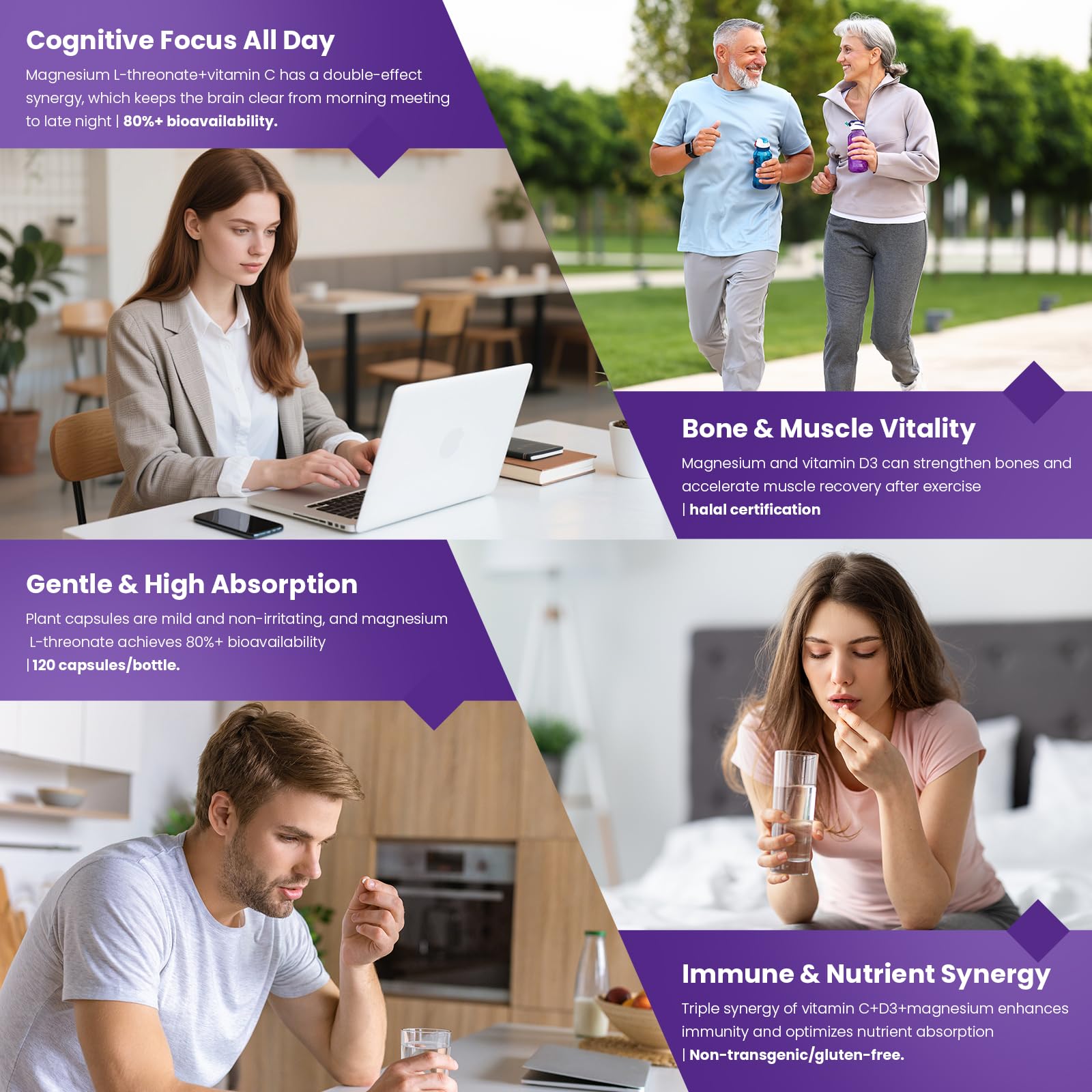 YHSFJFM Easy-to-swallow vegetarian capsules for everyday use.