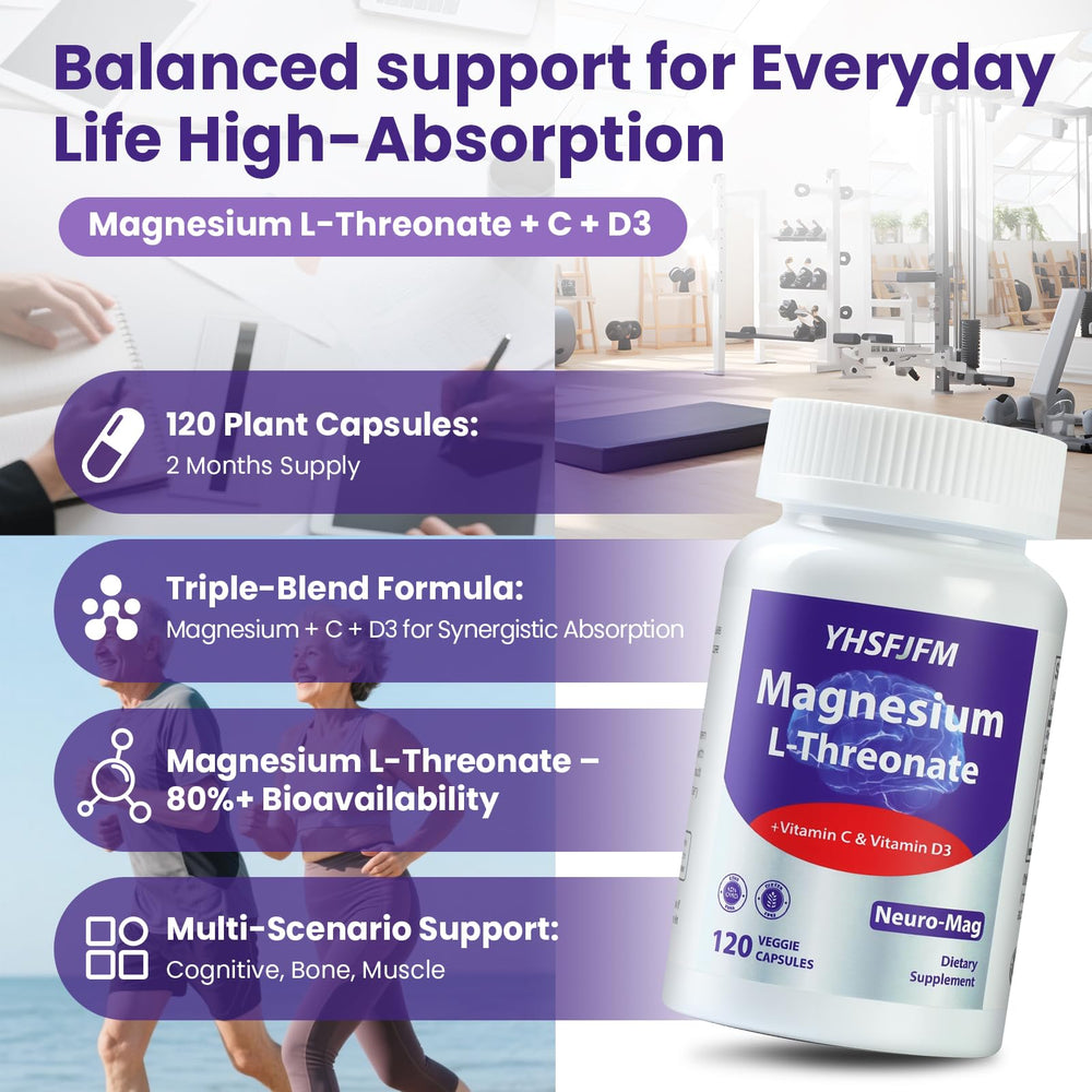 YHSFJFM 120-capsule bottle provides a two-month supply.