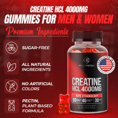 Yi Nutrition Creatine HCL Gummy strawberry pieces in view