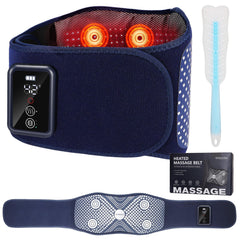 YIYIOOTH back massager belt front view demonstrates cordless comfort for on-the-go relief.