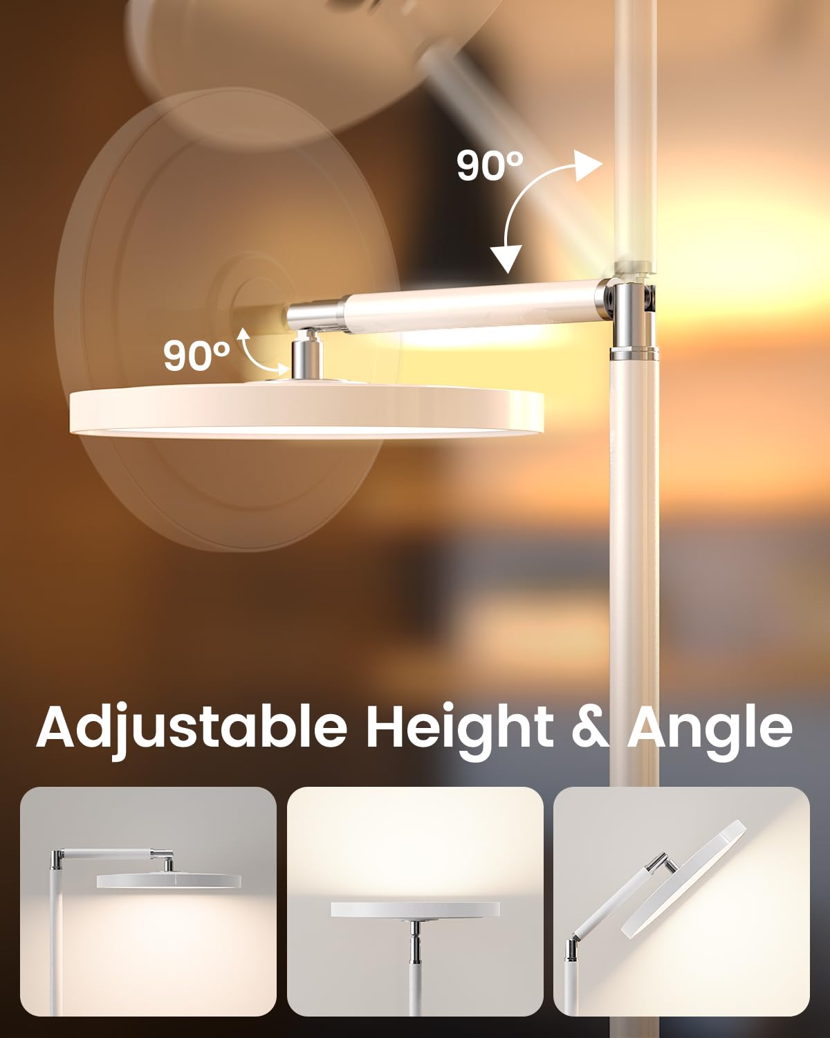 Yikola lamp displaying 10 brightness levels for task lighting