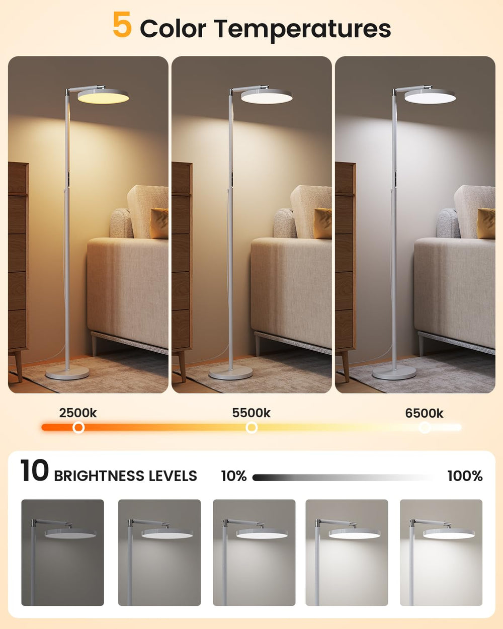 Remote attached to Yikola lamp for convenient control from seating position