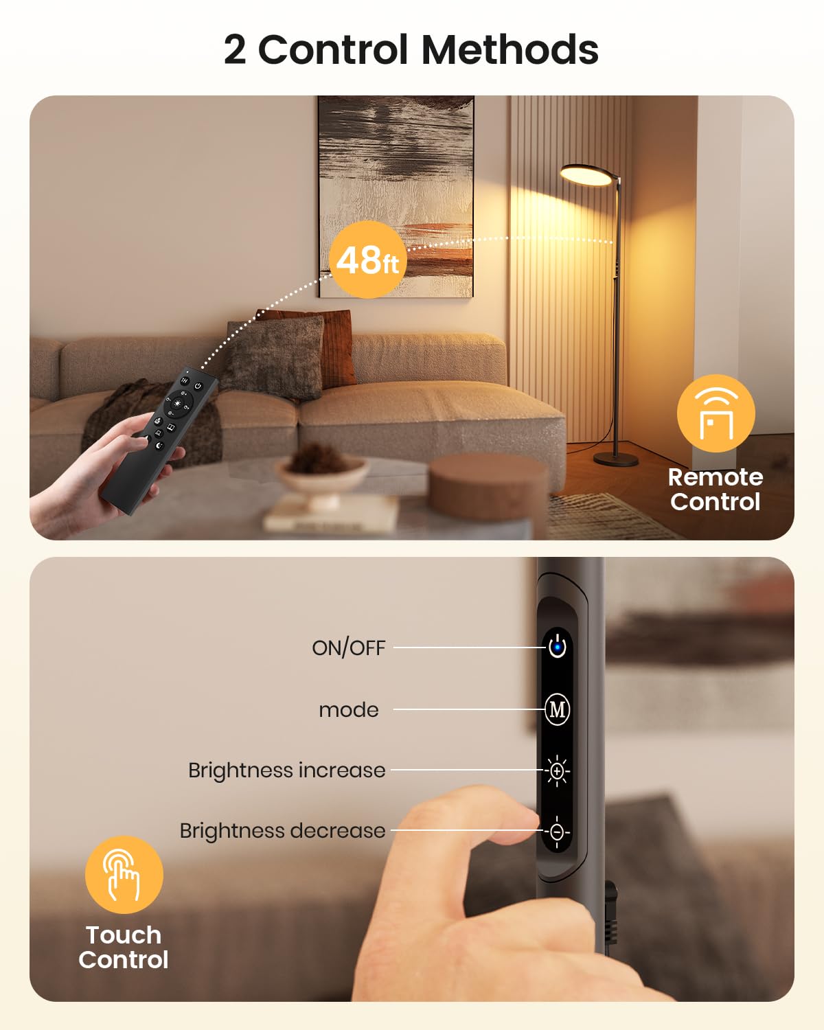 Yikola lamp tilt and rotation to 340 degrees for targeted light