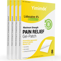 Yimimde lidocaine-menthol patch for back relief offering fast numbness and targeted comfort