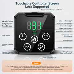 Yincook heat and vibration settings for customizable comfort.