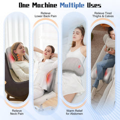 Yincook portable massager pillow shown on office desk for on-demand relief.