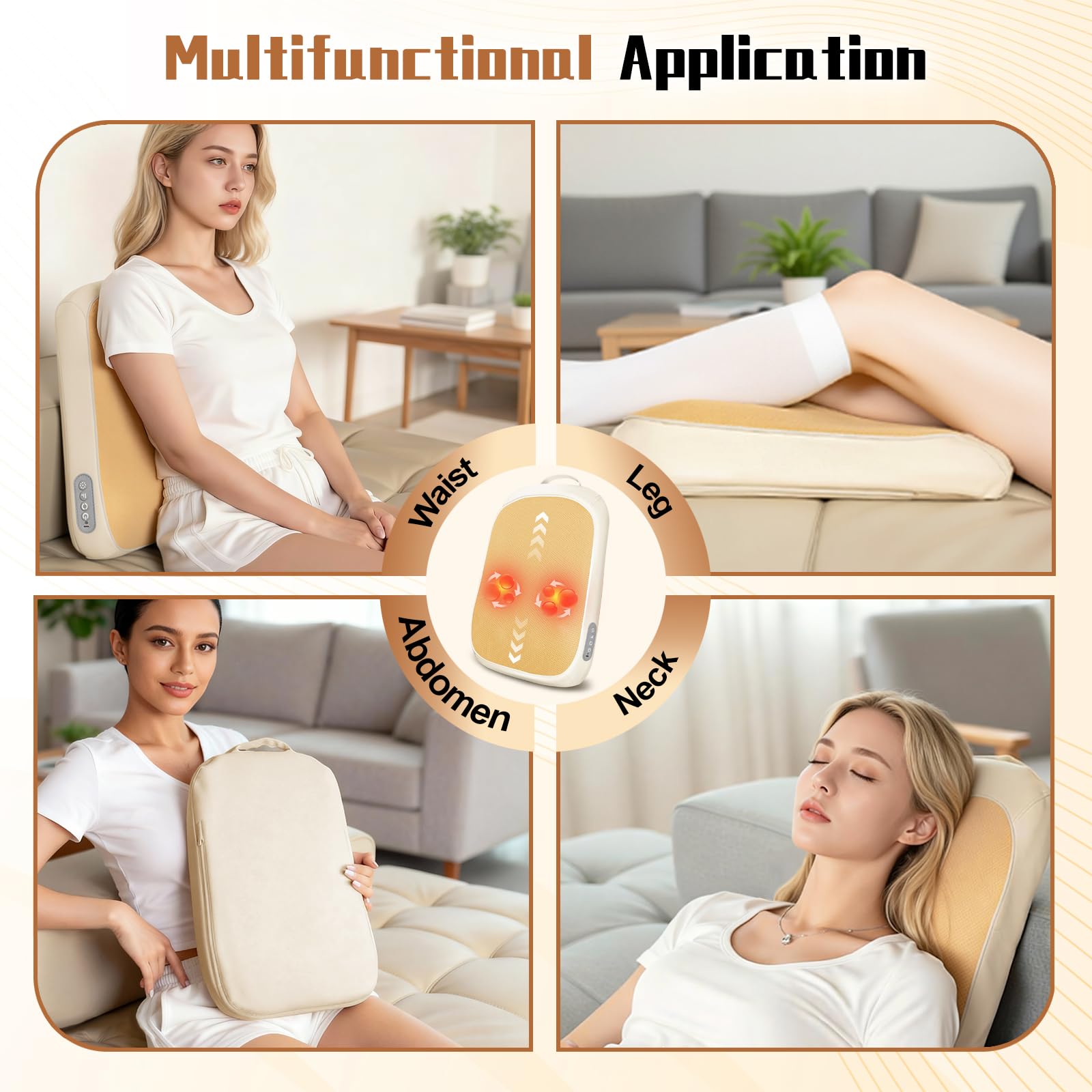 Yincook lightweight massager at 4.1 lb with a portable handle