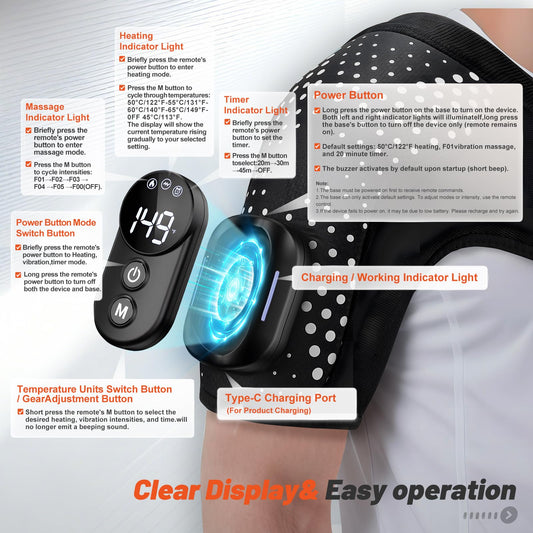 Yincook shoulder massager rotator delivering targeted vibrations