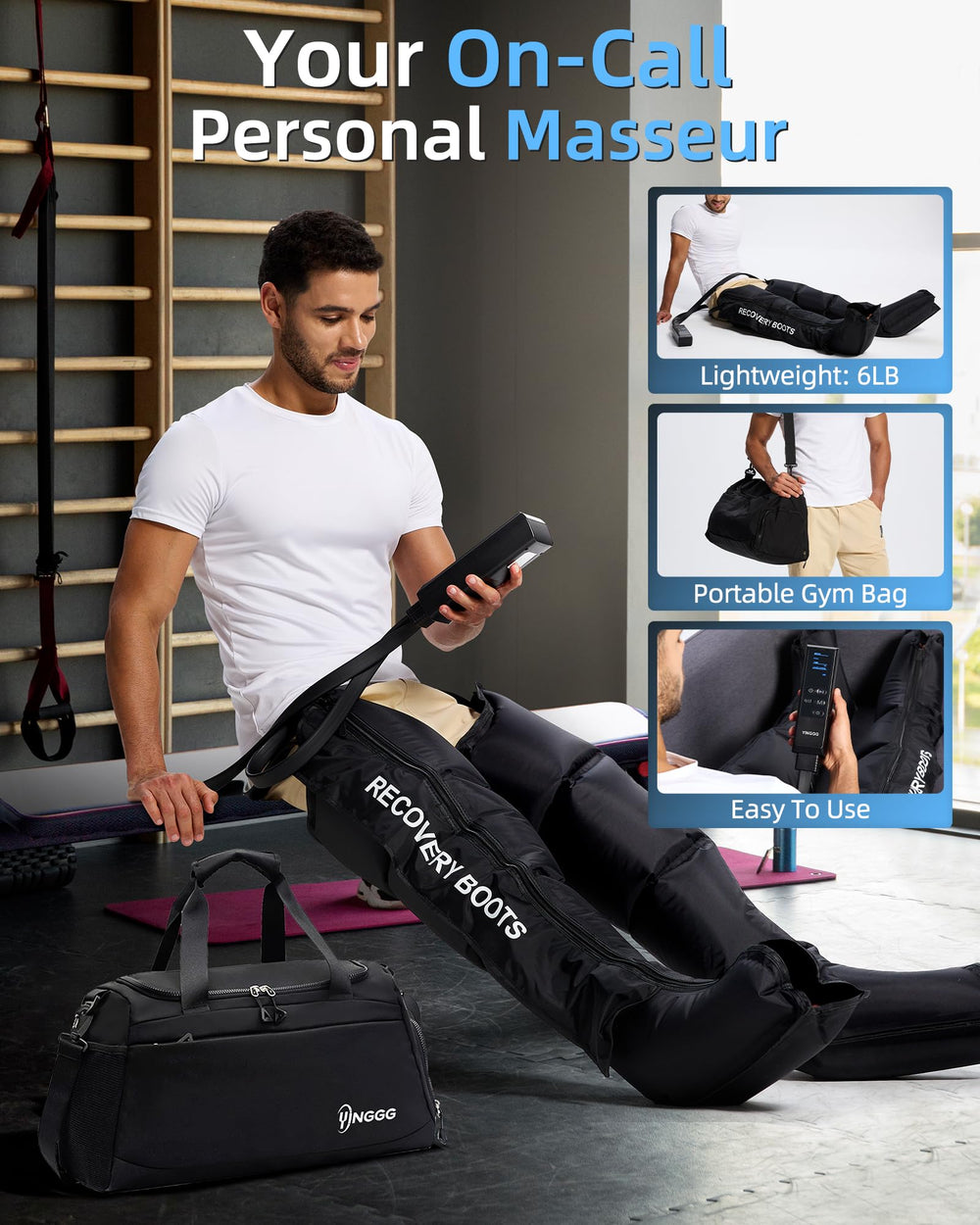 YINGGG Quick Inflate dual pump speeds up setup after workouts.