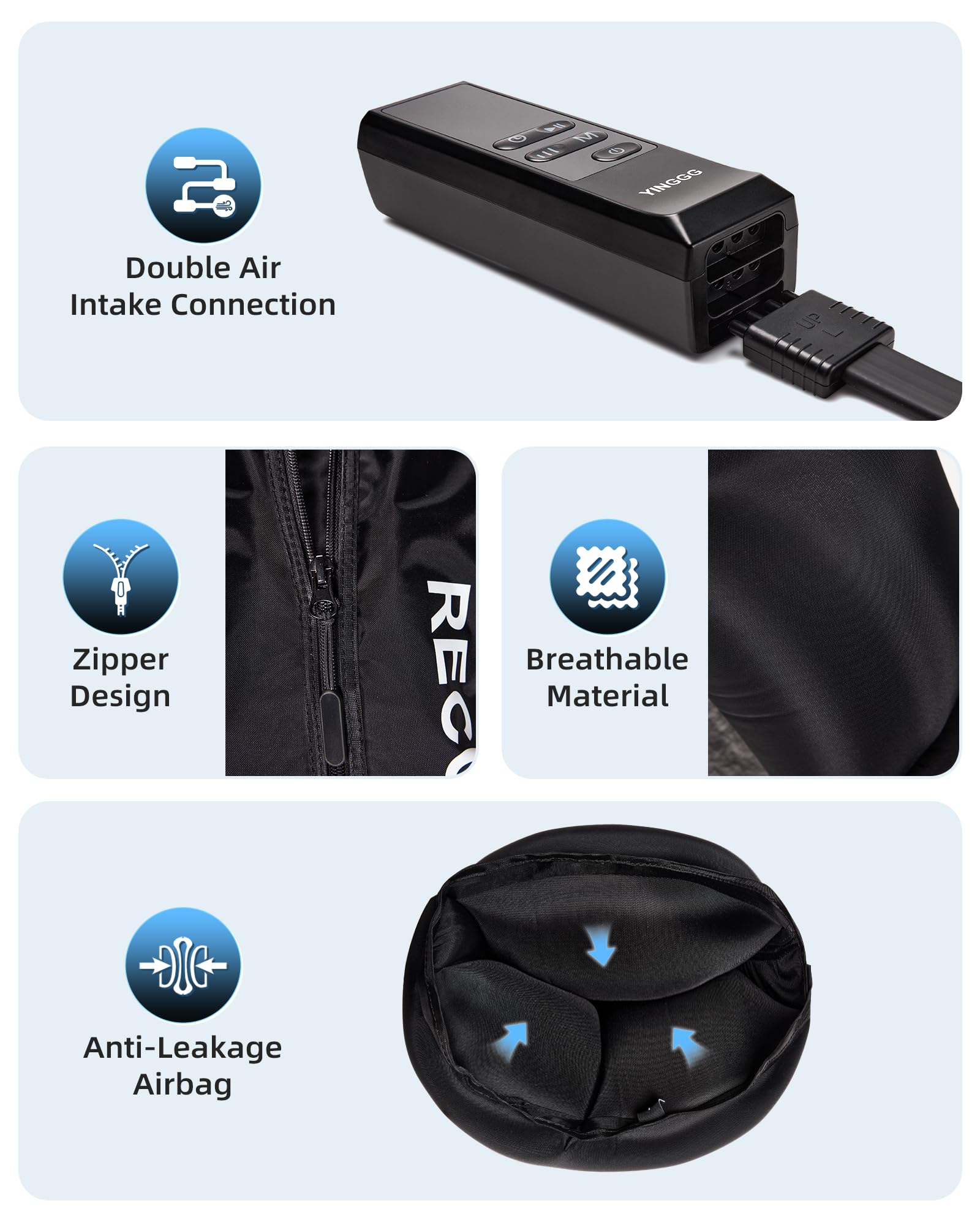 YINGGG Smart Pressure Memory stores last session settings for convenience.