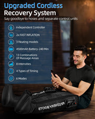 YINGGG cordless recovery system shown with portable crossbody bag for on-the-go relief.