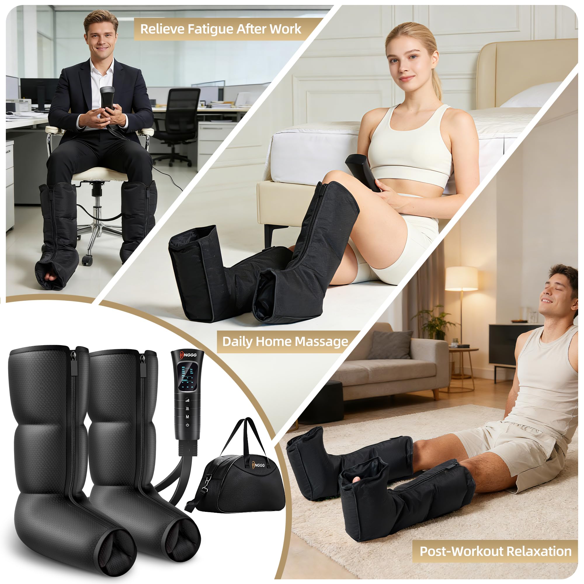 YINGGG heat level display shows three warmth options for comfort