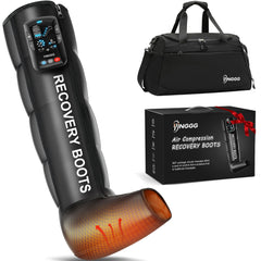 YINGGG leg massage boot in operation delivering full-leg compression for relaxation.