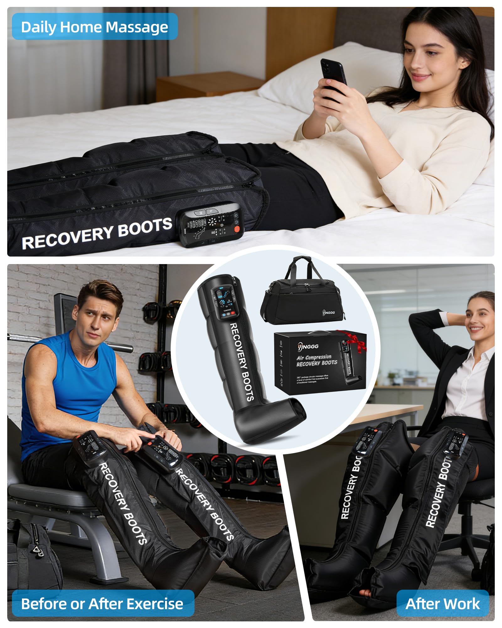 YINGGG adjustable-fit design accommodates different leg sizes for comfort.