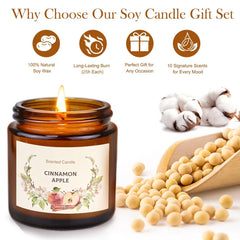 YINUO LIGHT 10-pack soy candles provides long-lasting fragrance