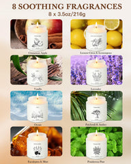 YINUO LIGHT Eucalyptus Mint candle for refreshing focus and balance