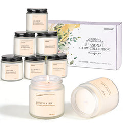 YINUO LIGHT Green Tea & Bergamot candle, clean, uplifting morning aroma.