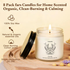 YINUO LIGHT Lavender candle for relaxation and calm nights