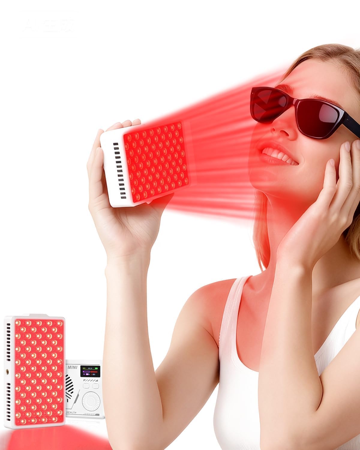 YIPFREE red light panel front view for convenient at home therapy sessions