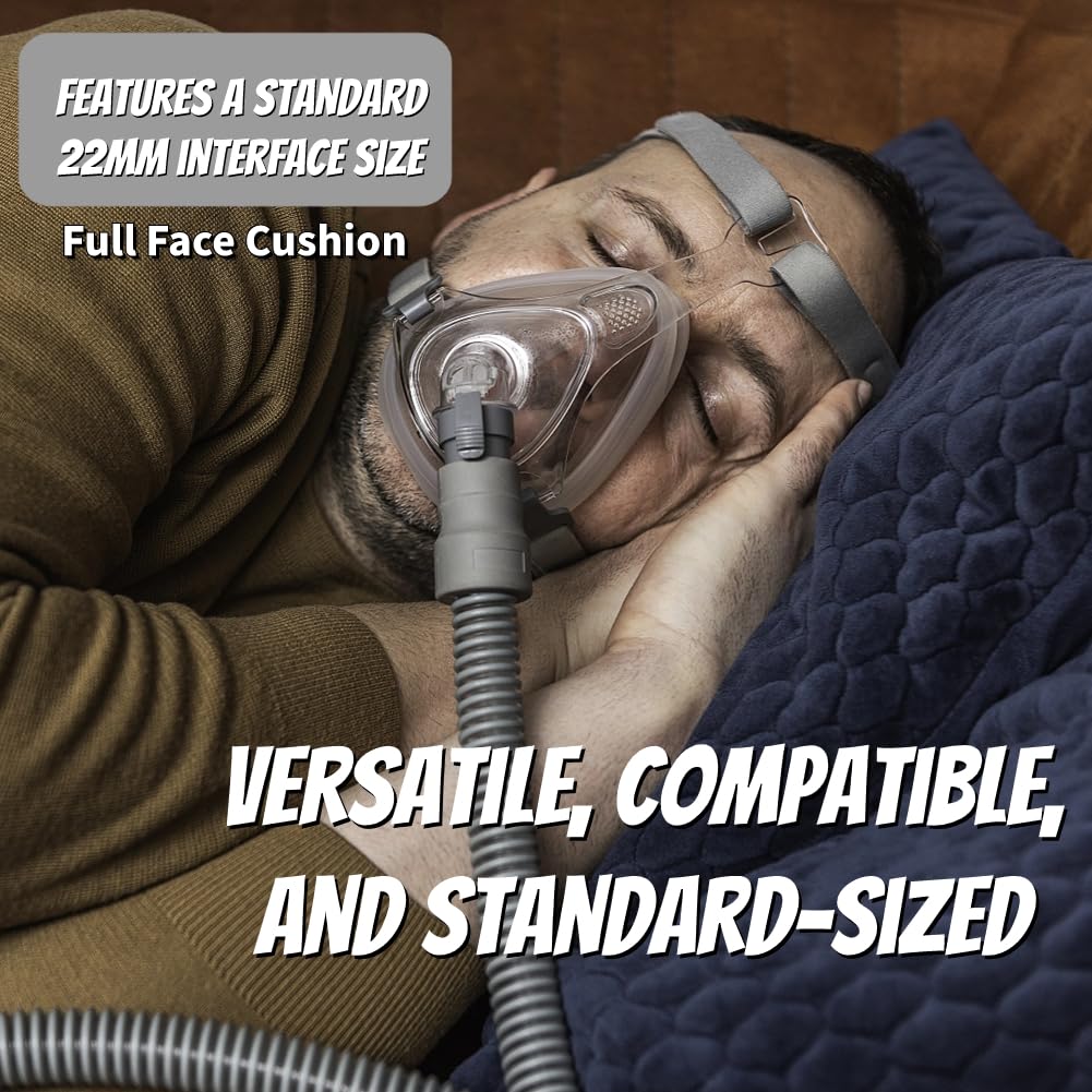 Yirwtof cushion made of soft silicone reduces leaks.