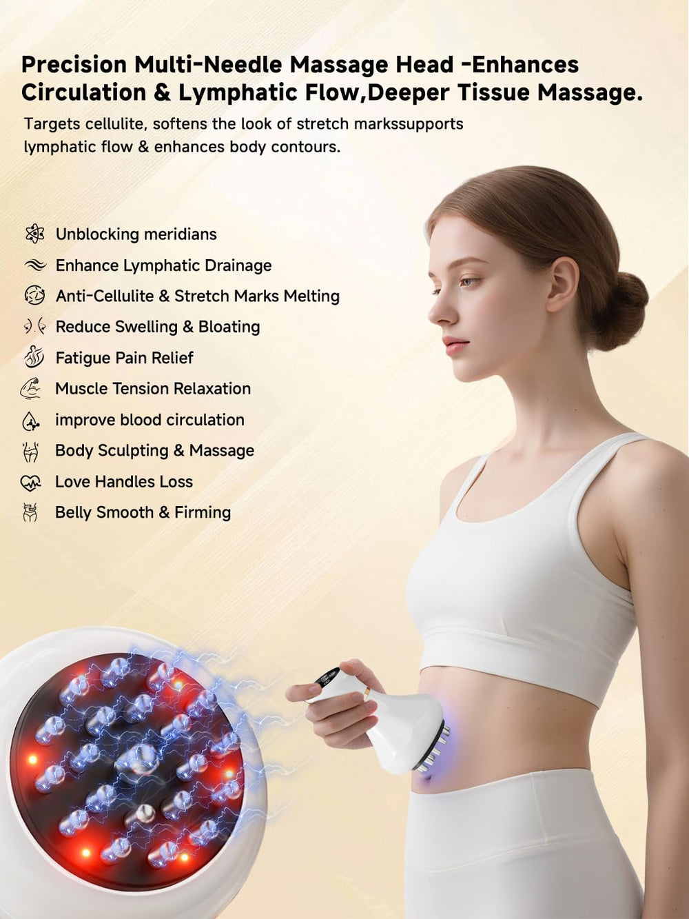 Yisibo Red-light Therapy Massage promotes even skin tone and glow