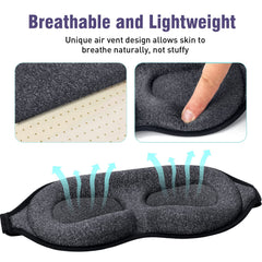 Large 3D eye sockets prevent makeup smudges and allow blinking freely