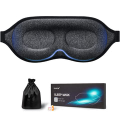 YIVIEW sleep mask with darkness-contouring blocks light for undisturbed sleep