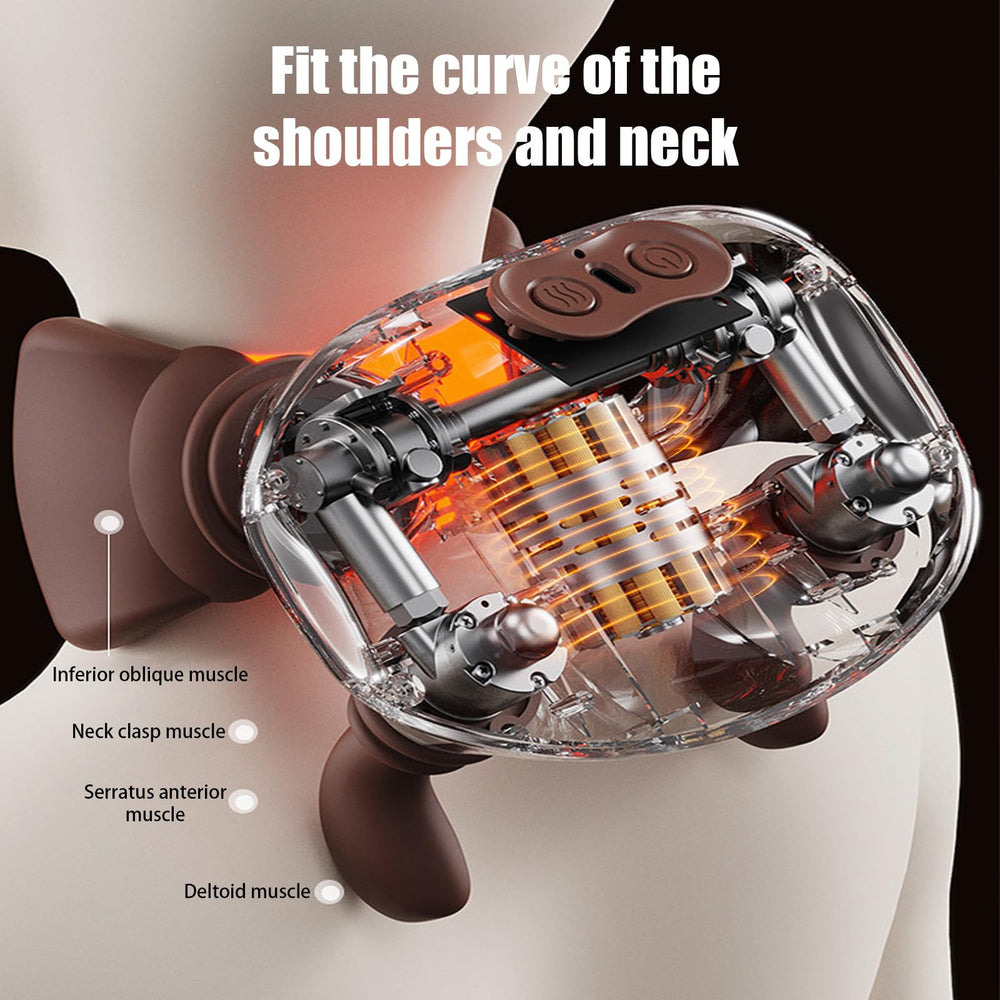 Yjcnelcr compact portable massager fits in a bag for on-the-go relief.