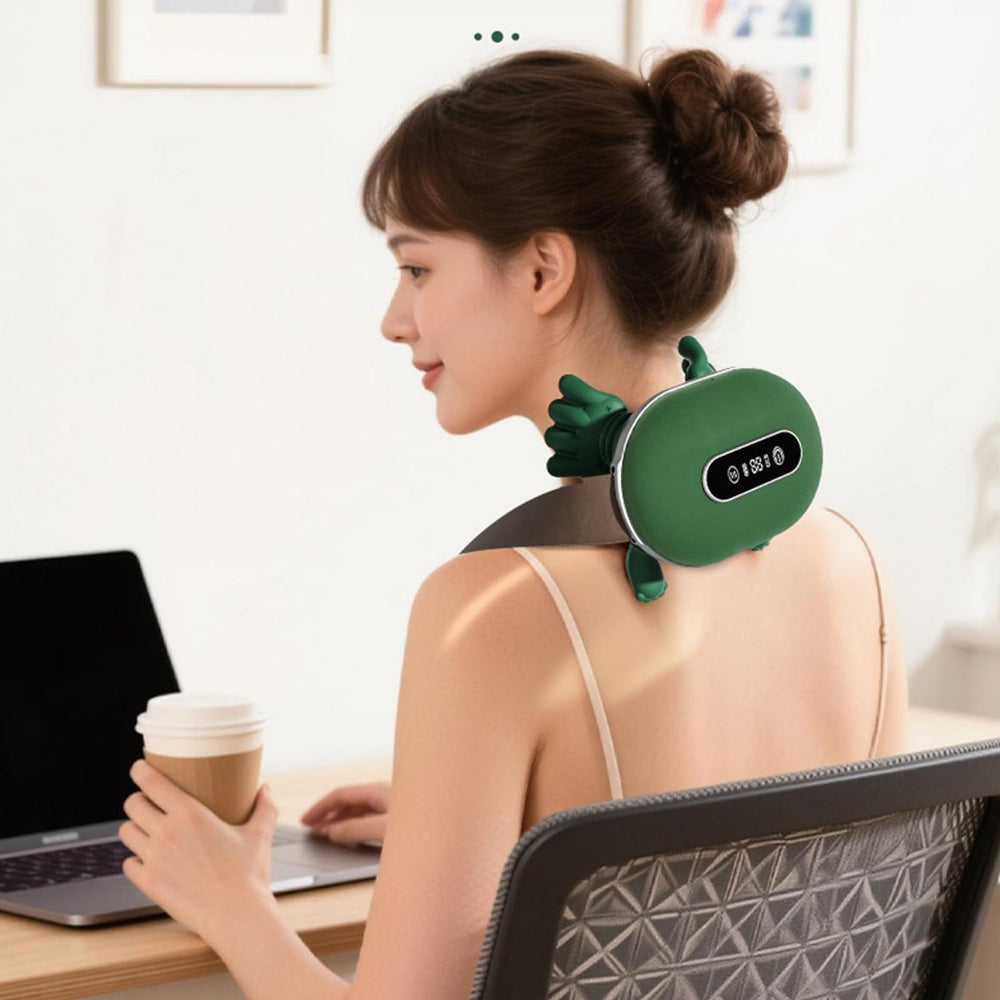 Yjcnelcr cordless massager can be used handheld or strapped for flexible use.
