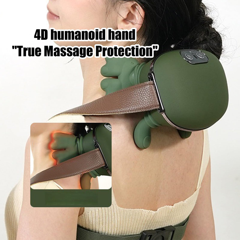Yjcnelcr palm-like silicone knead nodes deliver precise neck and shoulder pressure.
